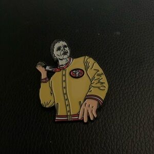 Michael Myers 49ers Yellow Jacket Enamel Pin